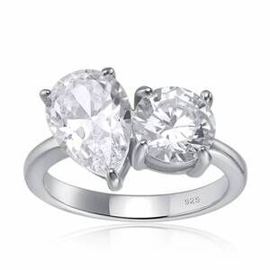 NEW STARLETTE women's aurora ring in silver